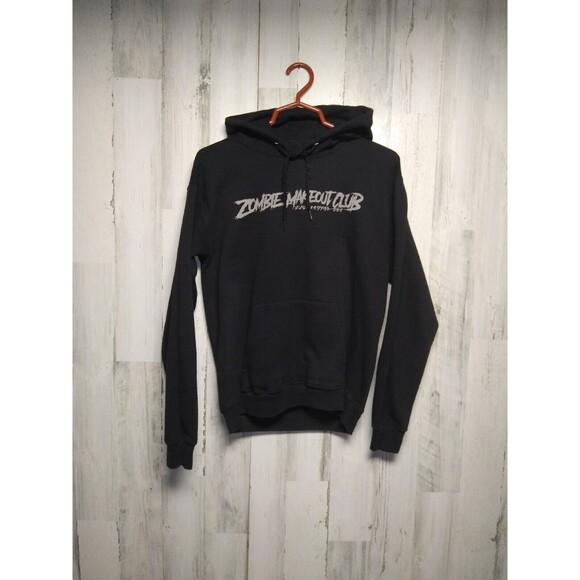Hoodie Zombie Makeout Club Instant Photo Small Black Hanes Jacket Unisex - Picture 1 of 5